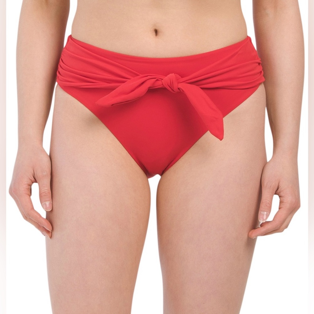 Agua Bendita Isabella Red bikini bottom